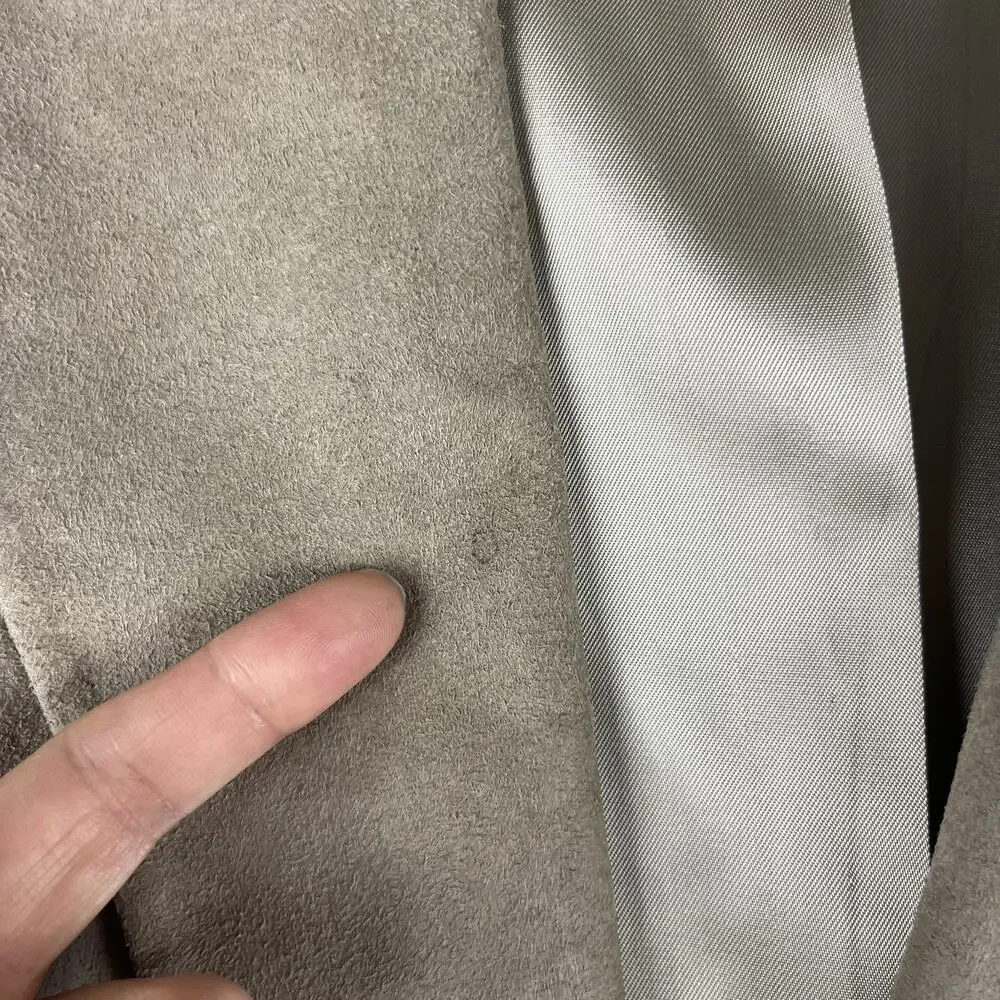 Vintage Christian Dior‎ Monsieur Suede Blazer Sport Coat Mens 42R Beige 2 Button